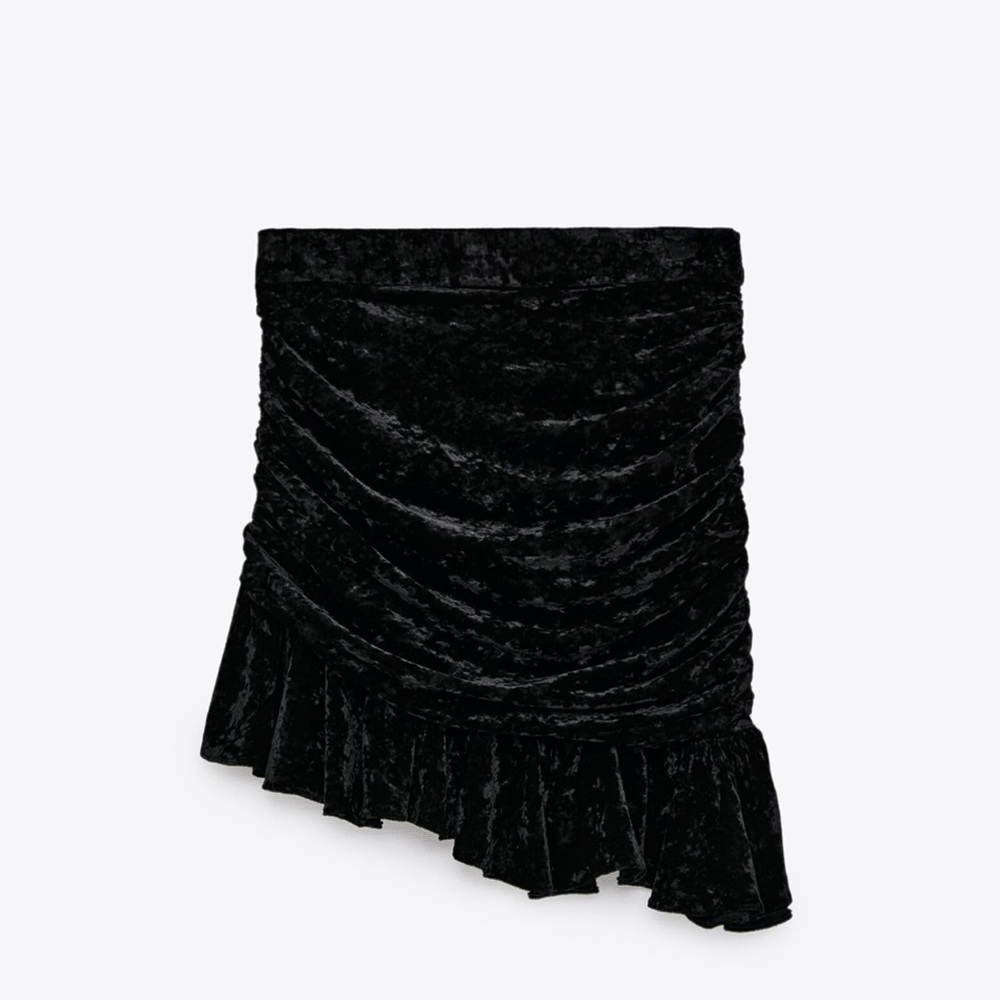 Zara velvet skirt